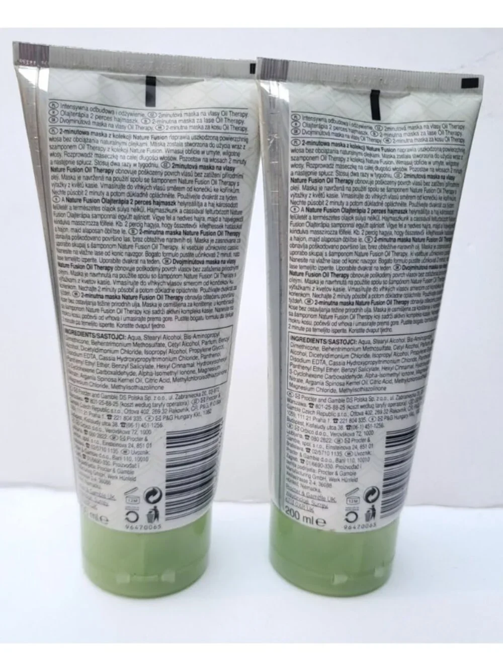 Pantene PRO-V Nature Fusion 2 Minute Masque Oil Therapy 2PK 6.7 Fl Oz HTF NEW